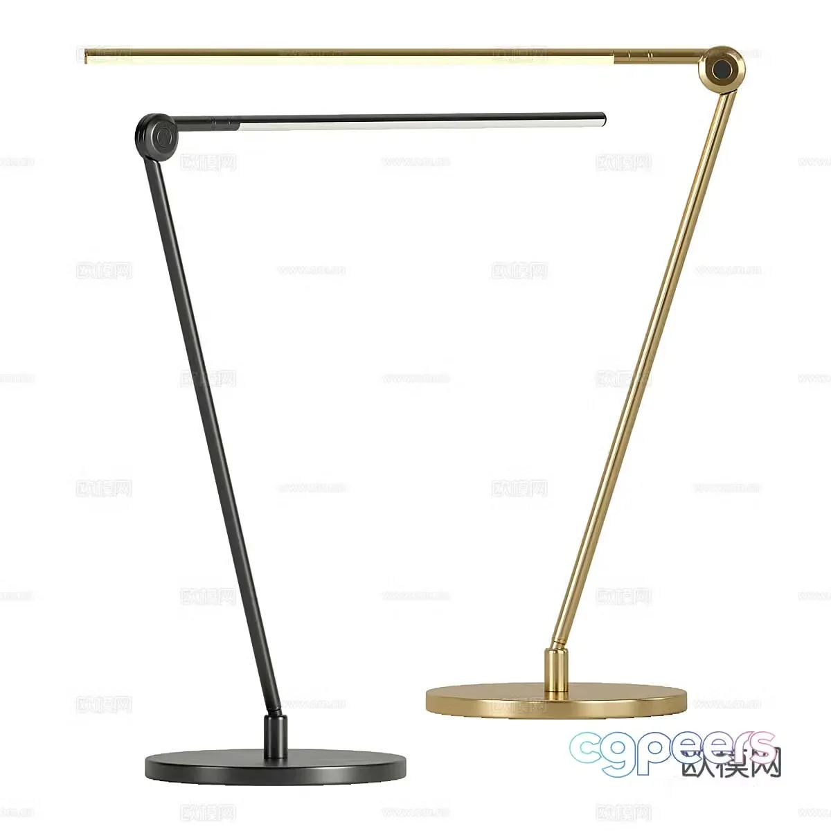 Modern light luxury minimalist Libra desk lamp 3d model