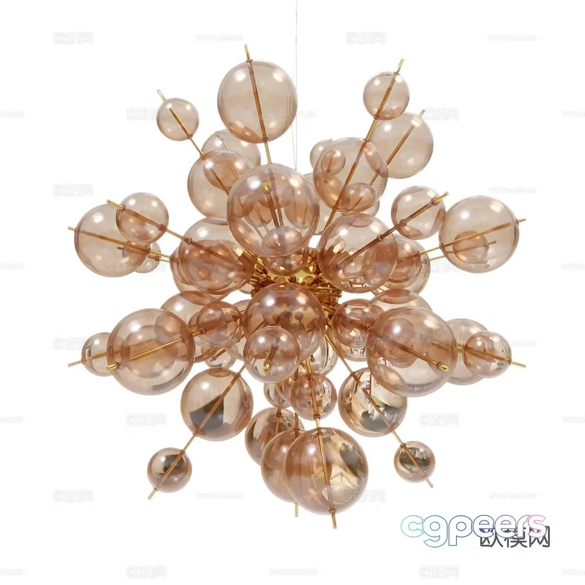 3D model of special shape chandelier