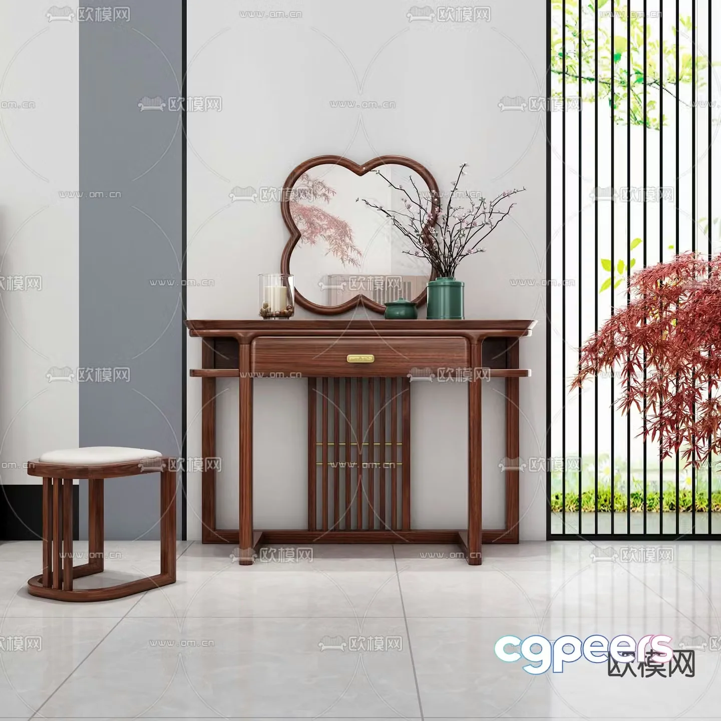 Chinese dressing table 3d model