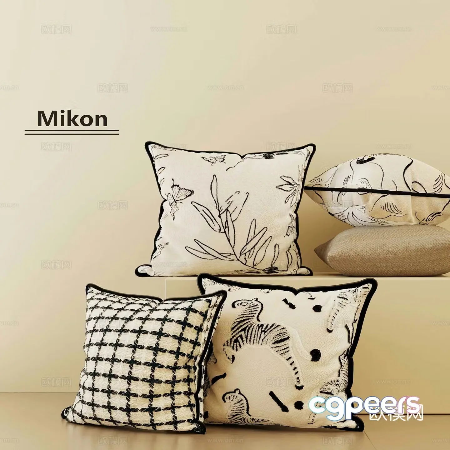 Modern pillow pillow 3d model