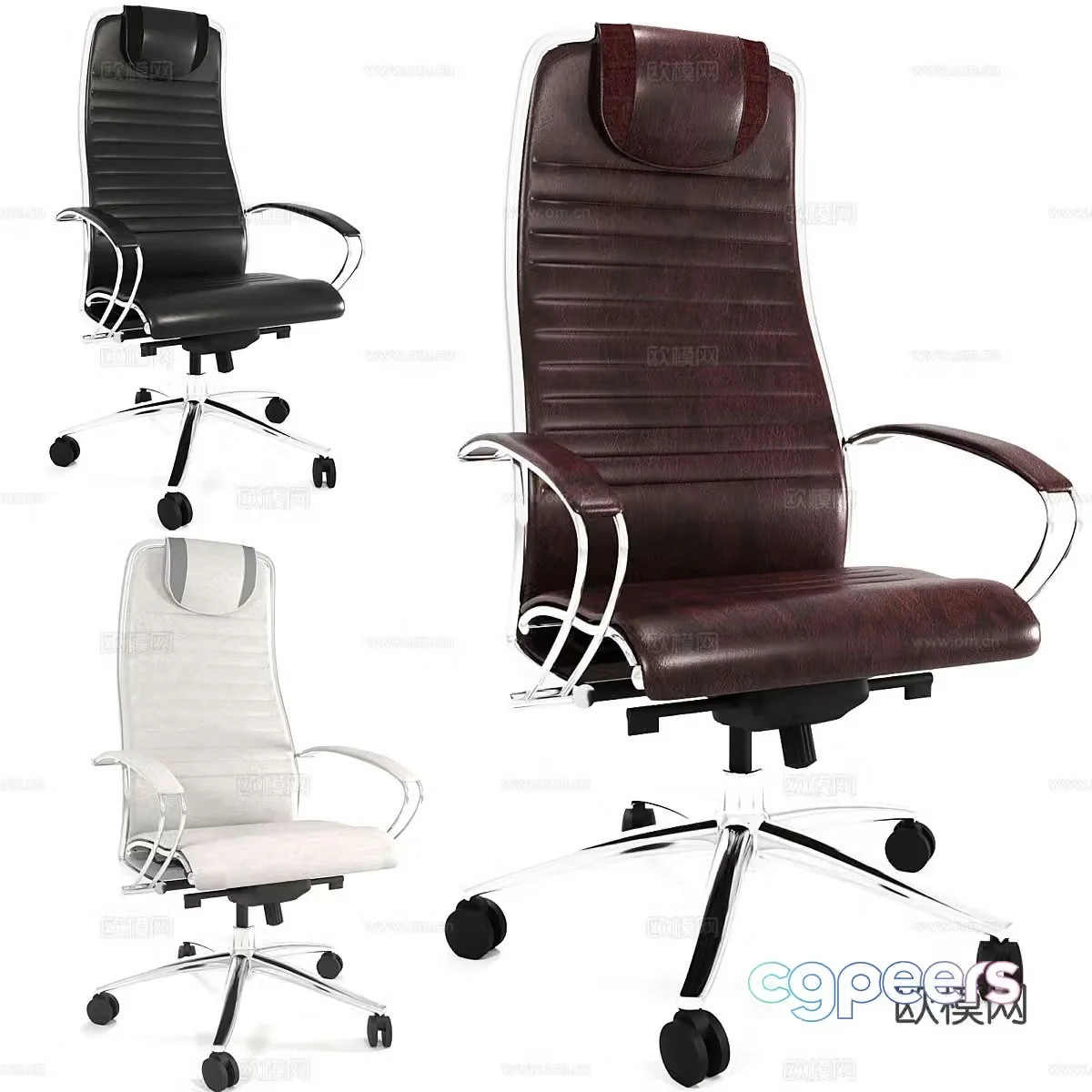 Office chair shift chair boss chair 3d model