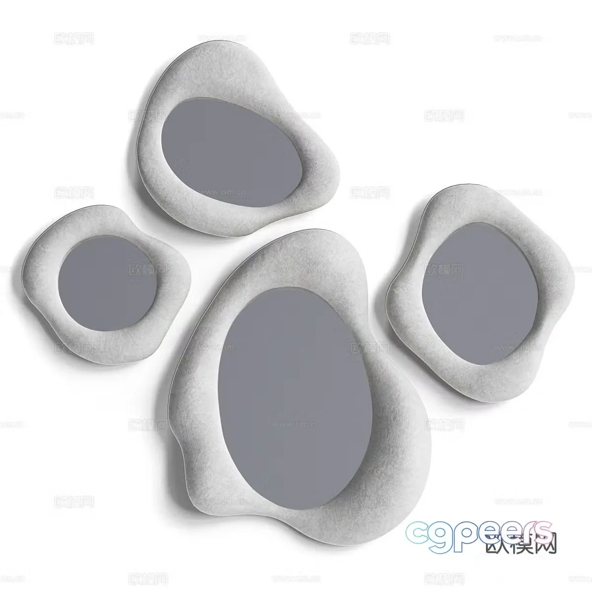 Decorative mirror 3d model