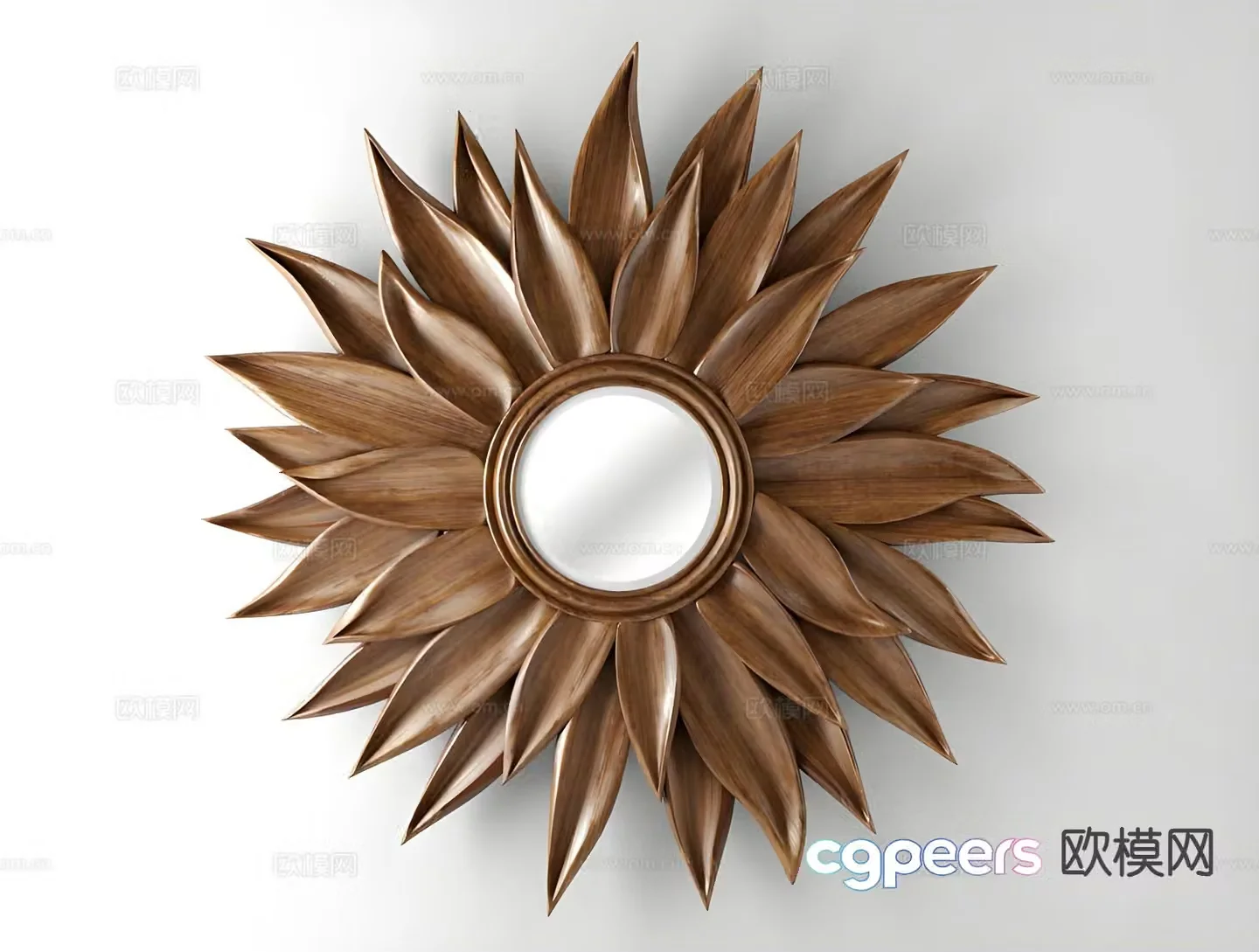 Sunflower wall decoration hanging decoration 3d model