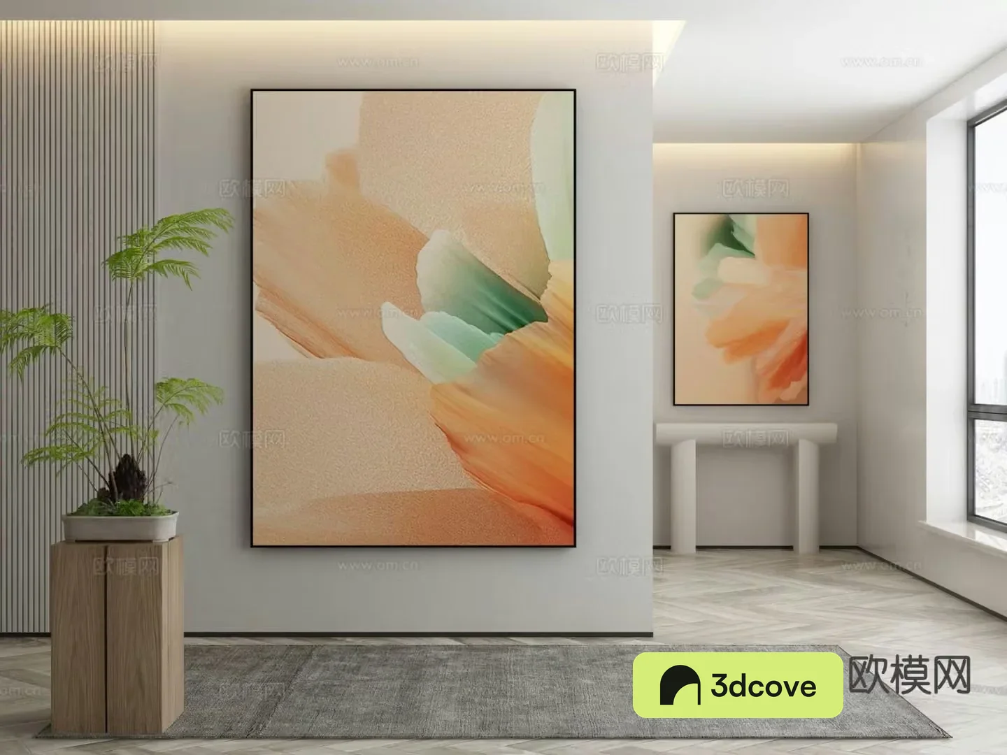 Modern texture painting decorative painting