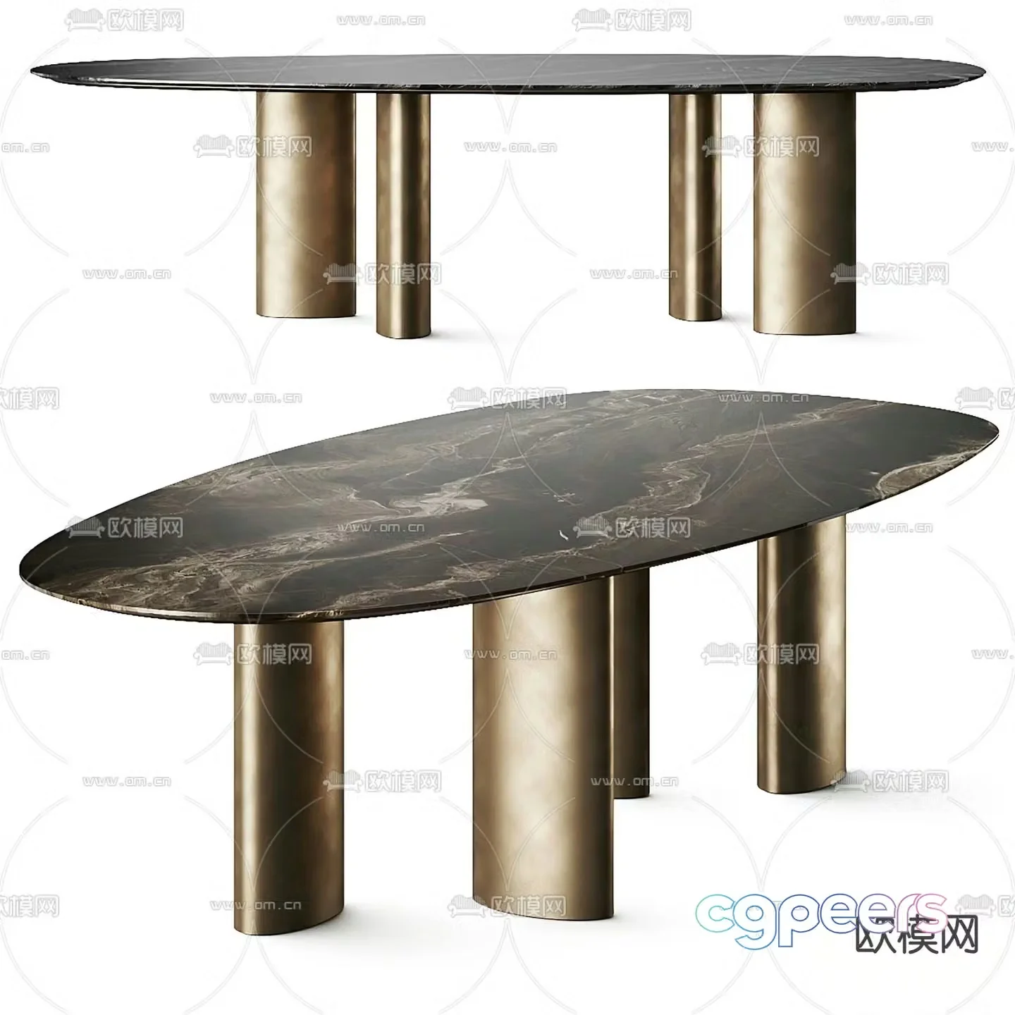 Wasabi Wind Dining Table 3D Model