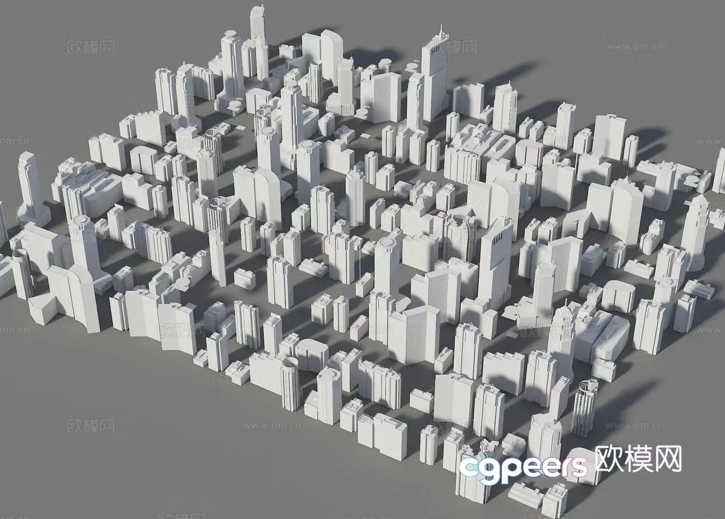 Modern bird’s eye view planning bird’s eye view planning simple model bird’s eye view of urban building auxiliary building planning block building 3D model