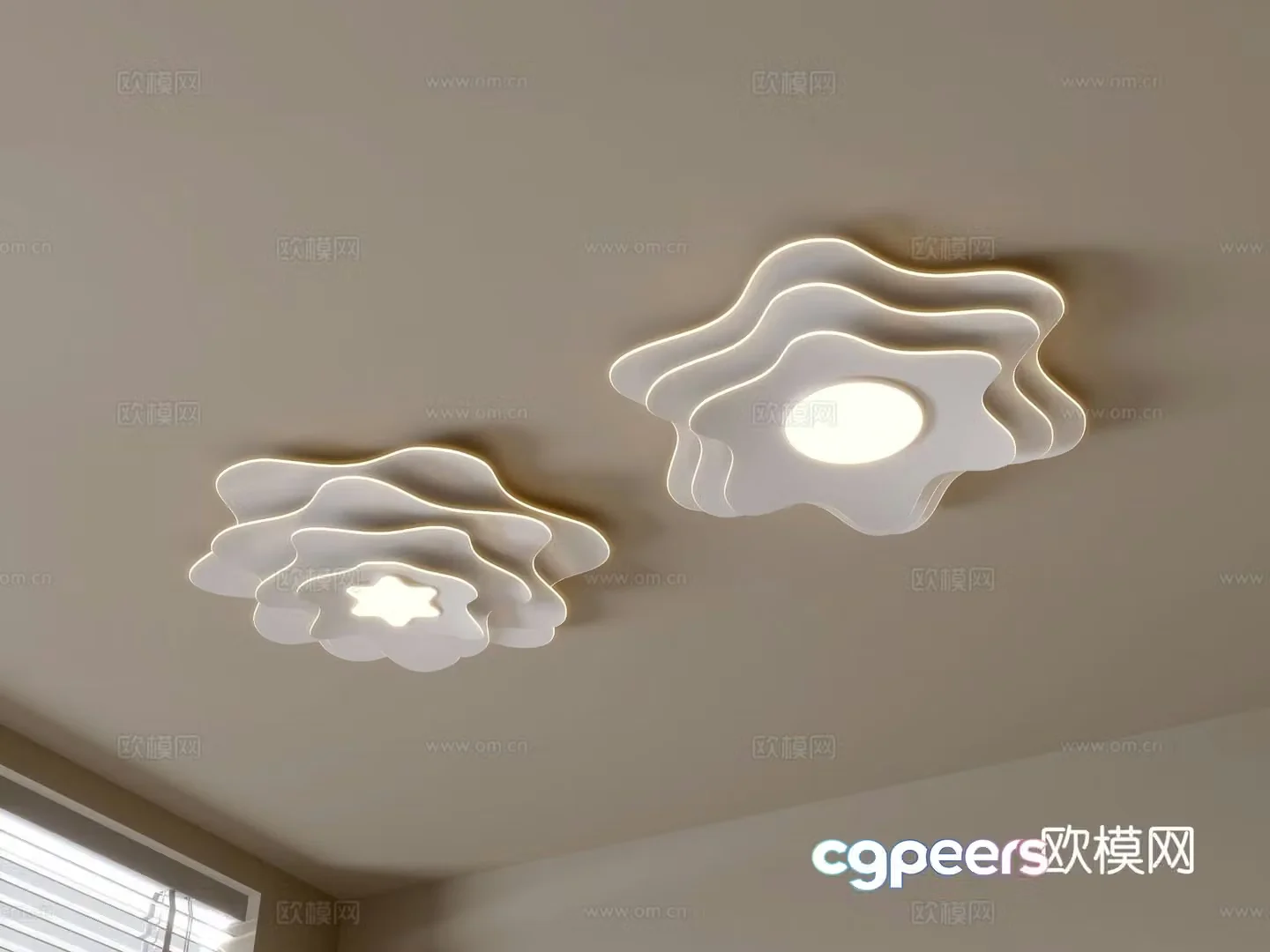 Modern ceiling lamp 3d model