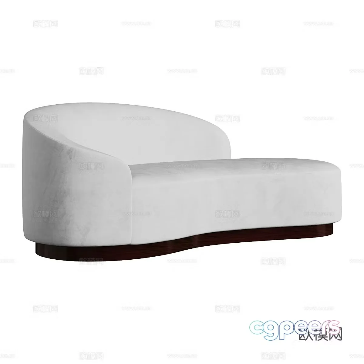 Modern special-shaped sofa curved sofa 3d model