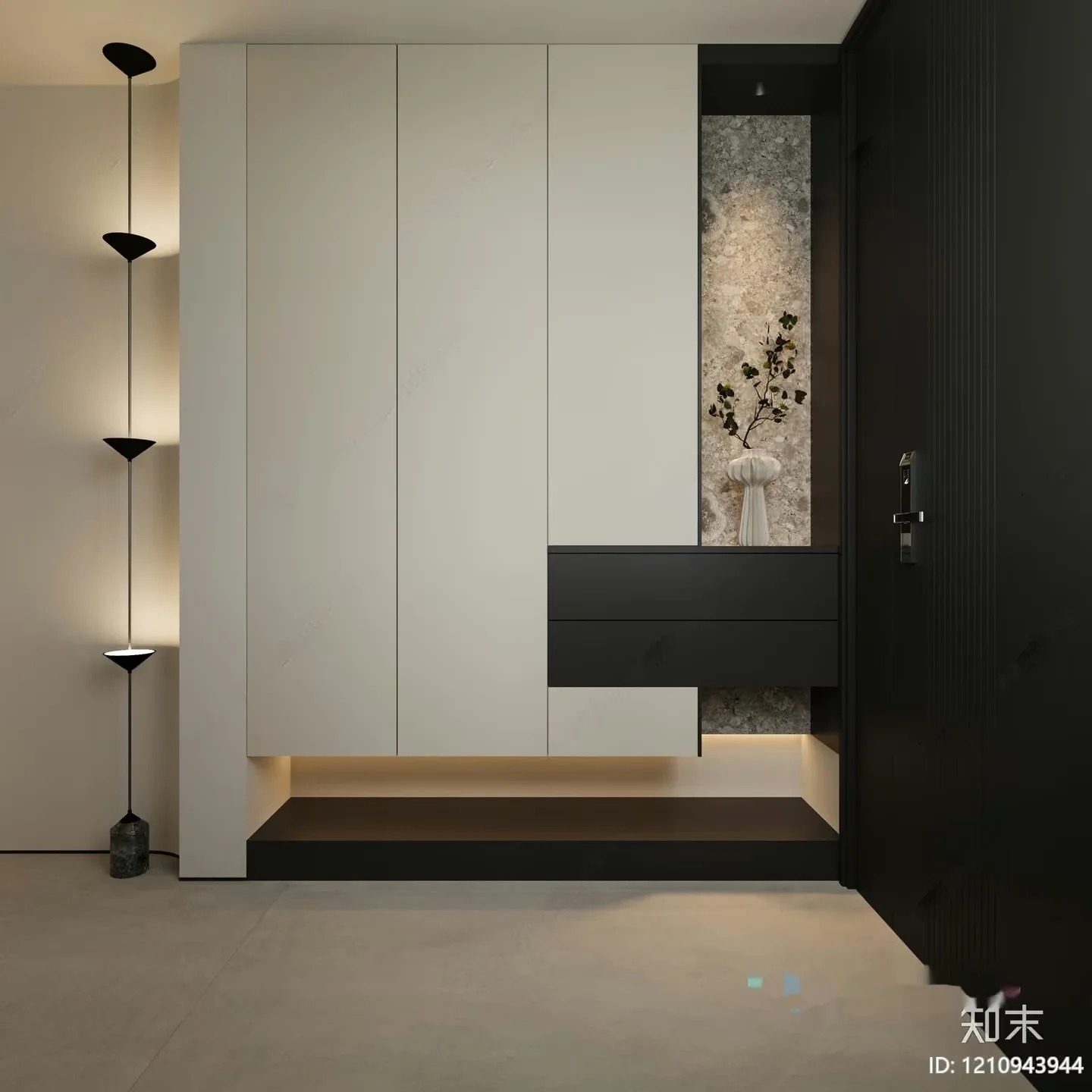 Modern Minimalist Decor 3D Model – 1791 – VRAY Render