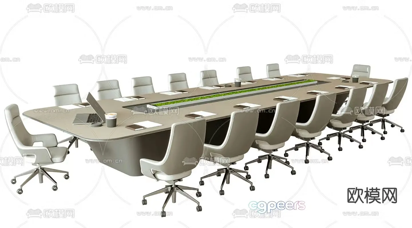 Modern conference table conference table 3d model