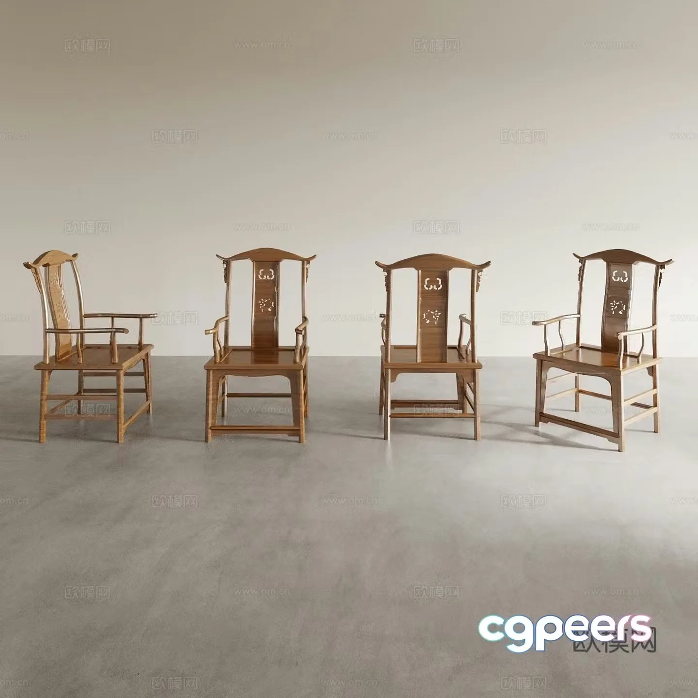 Dining chair Tea chair Leisure chair Coffee chair Taishi chair Sofa chair Back chair Desk chair 3d model