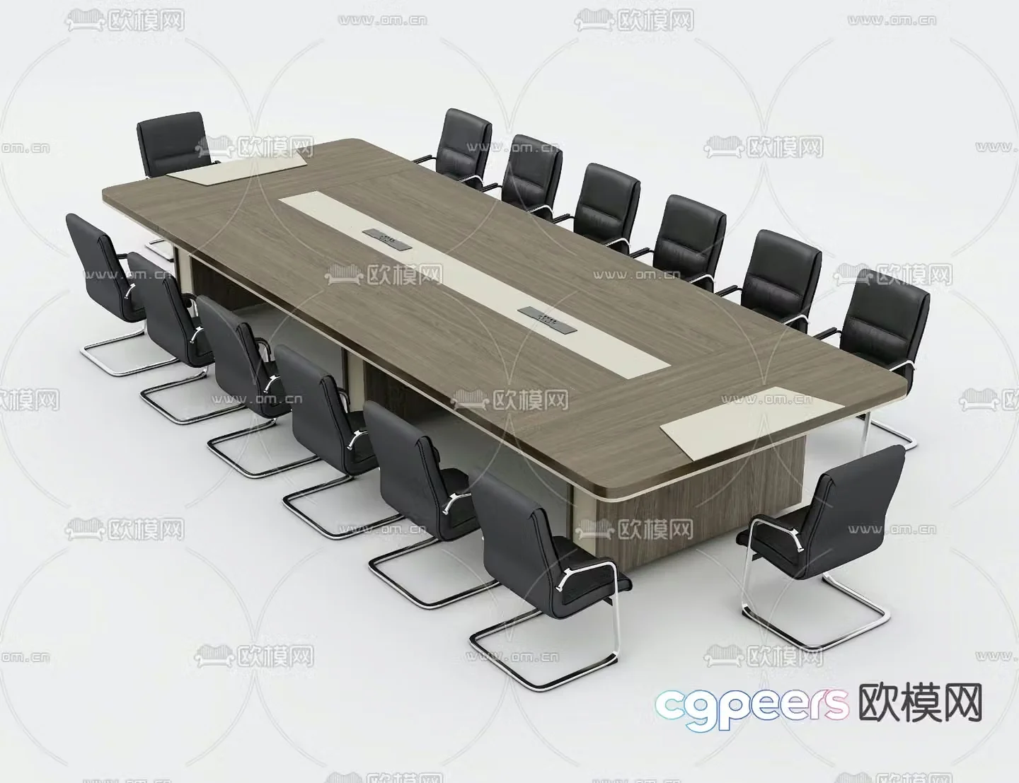Modern conference table conference table 3d model