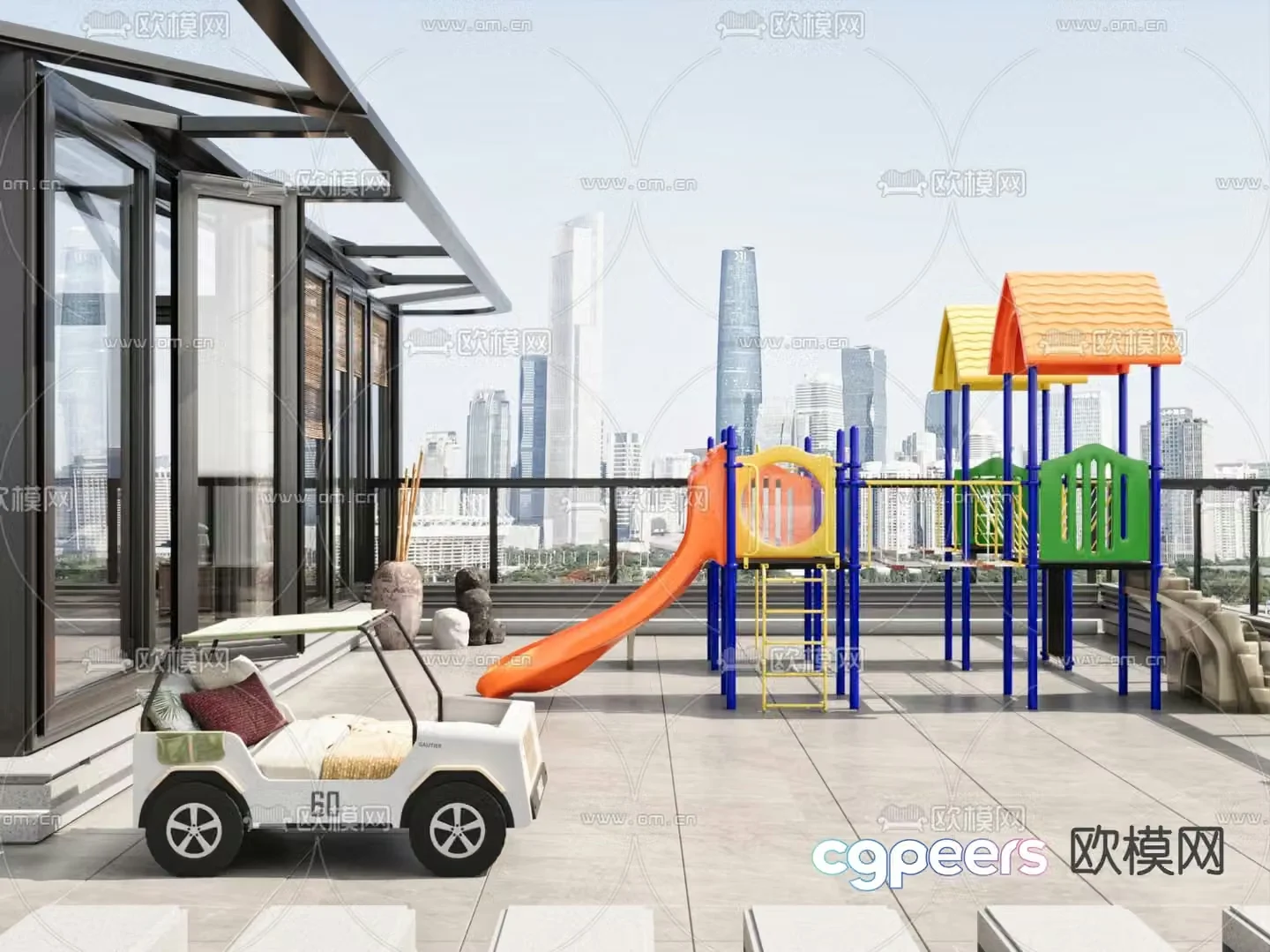 Roof Garden Children’s Sunroom 3D Model
