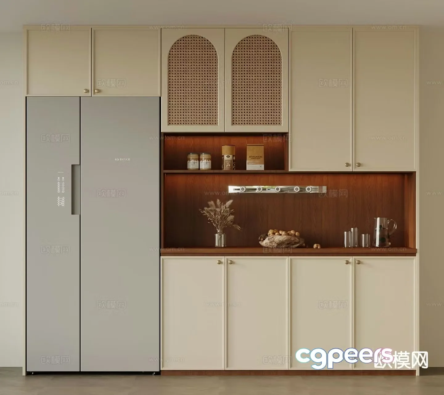 French sideboard 3D model