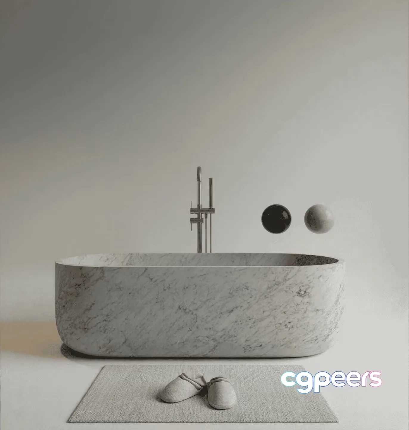 A Marble Sink 3D Model – 17926 – VRAY Render