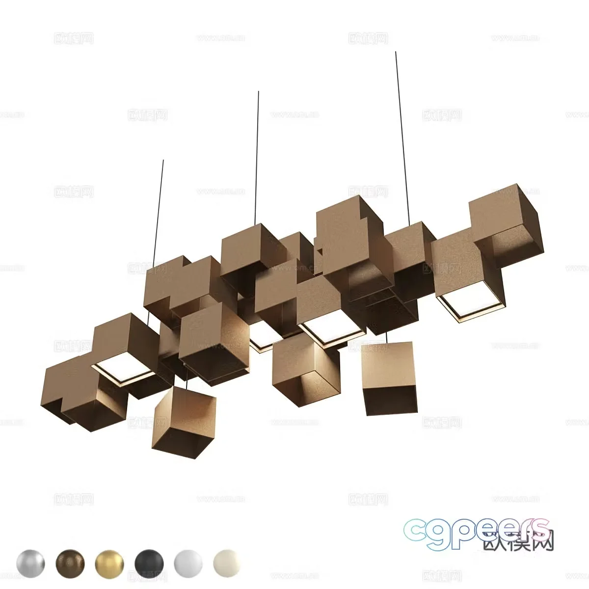 Light luxury chandeliers Hotel chandeliers Decorative chandeliers Lobby chandeliers Sales office chandeliers Hall chandeliers 3D model
