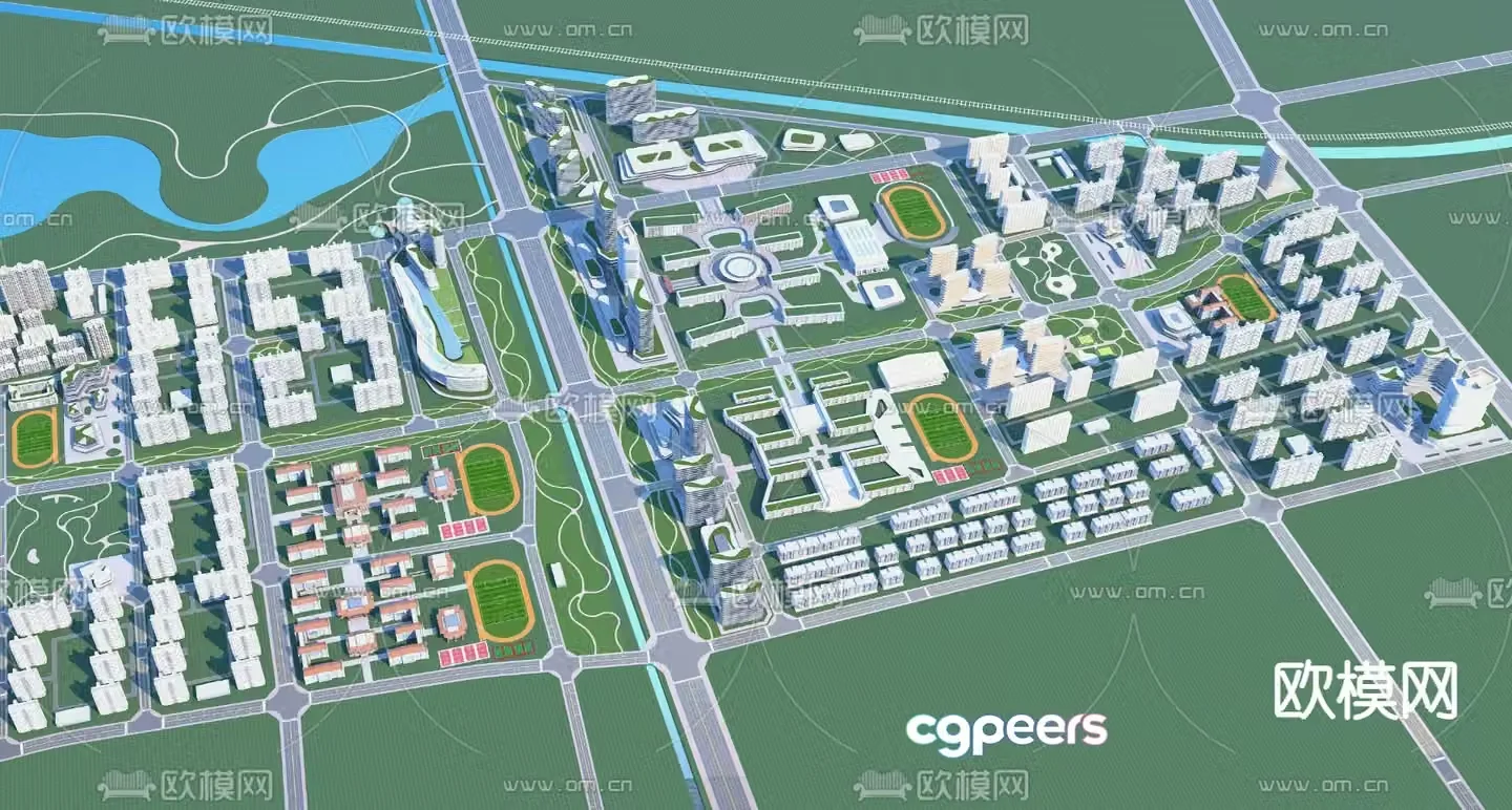 3D model of urban planning