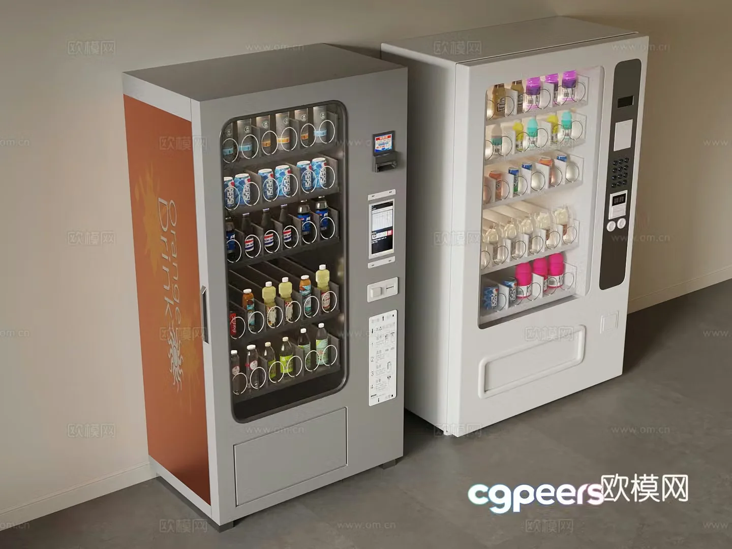 Freezer Modern beverage cabinet 3d model