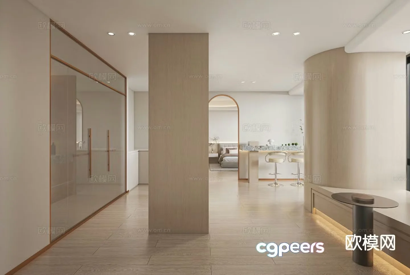 G260 Entrance Hall Hall Aisle 3D Model