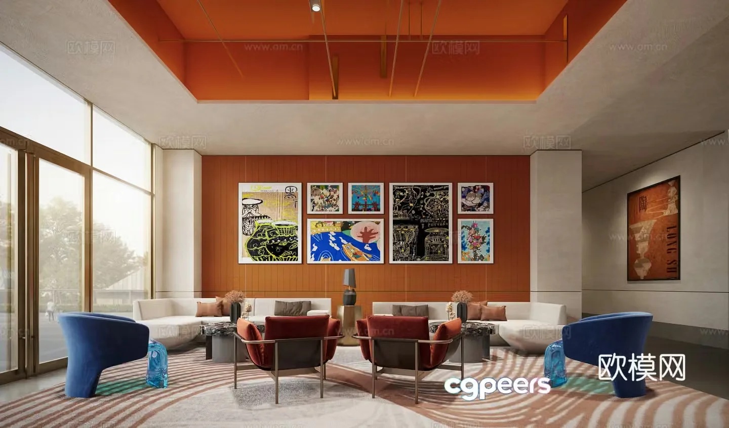 Negotiation area 3D model