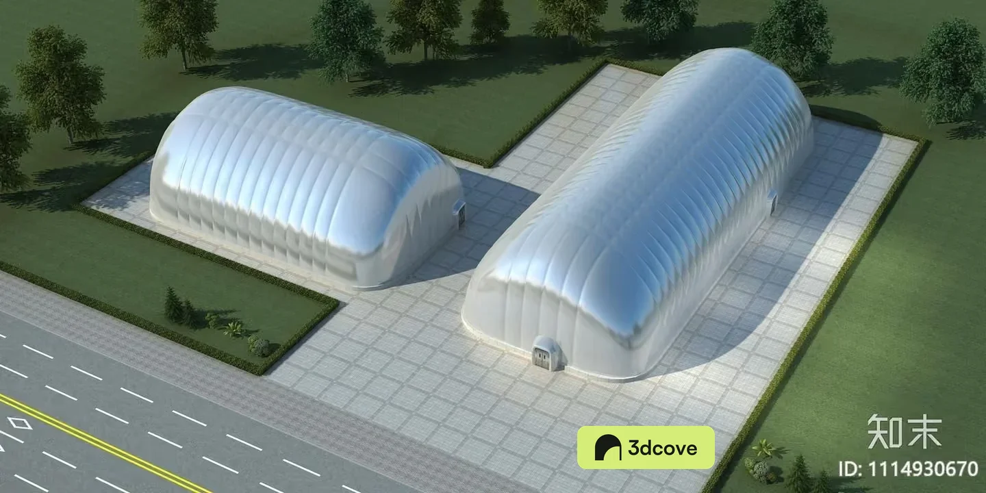 Silver Inflatable Buildings