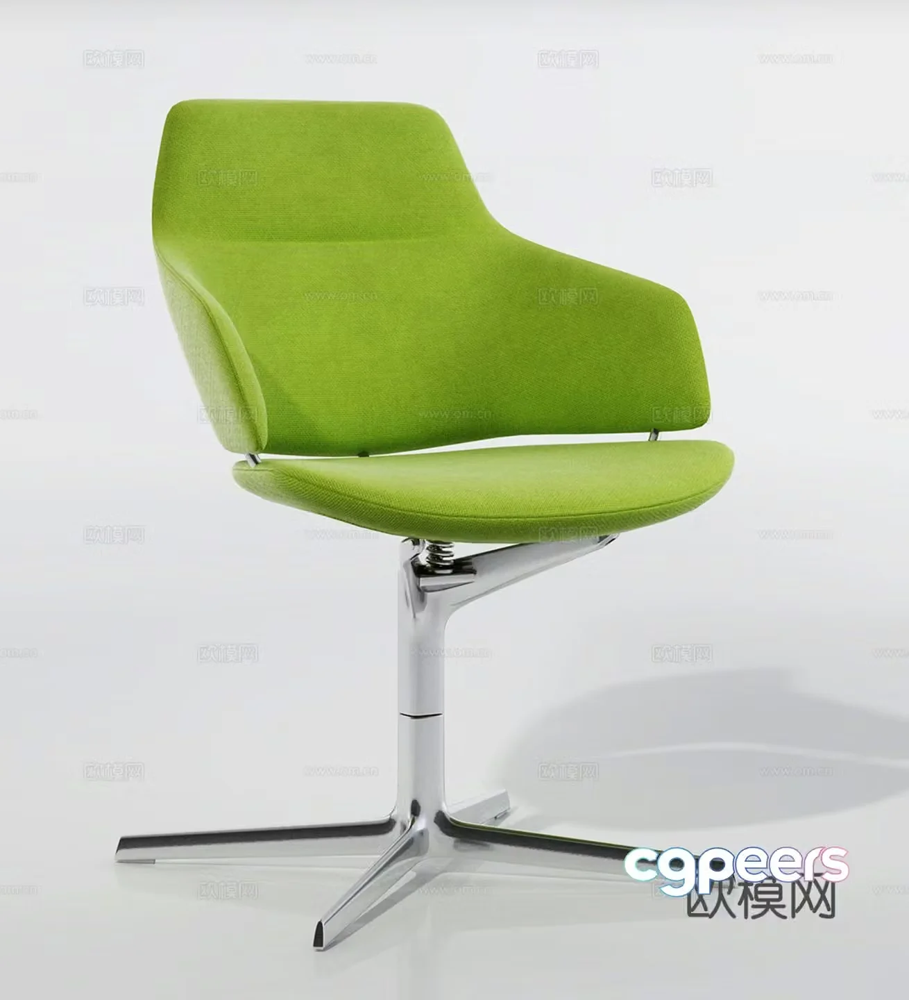 Modern office chair leisure chair single chair cloth chair book chair dining chair 3d model