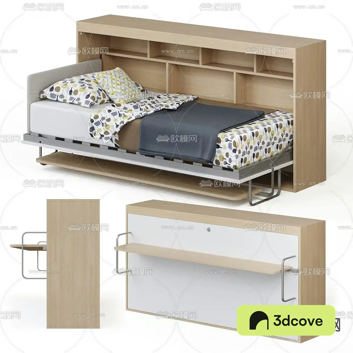 Single bed retractable bed