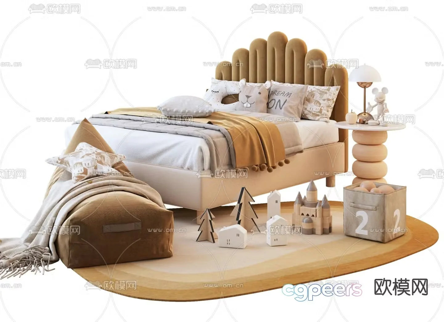 children’s bed child’s bed 3d model