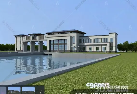 Modern Architectural Design 3D Model – 6685 – VRAY Render