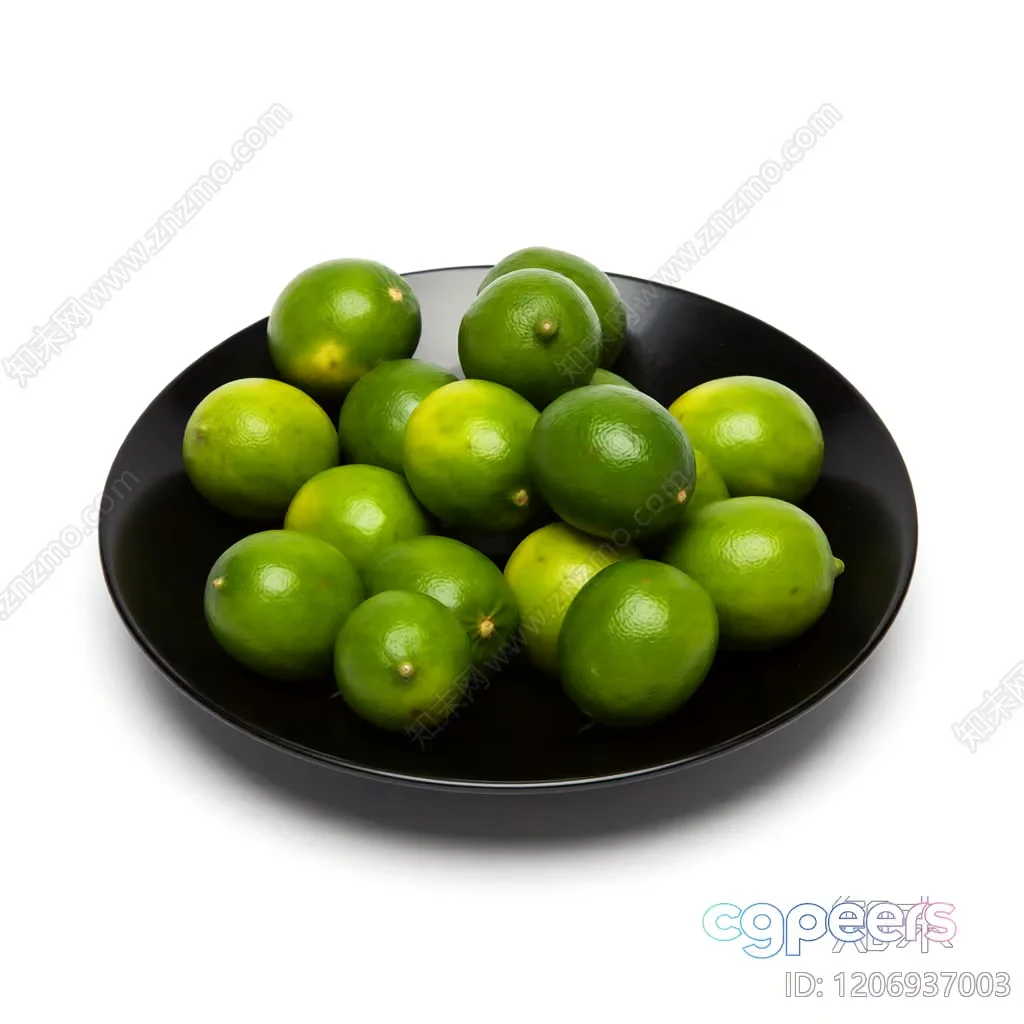 A Bowl Of Limes 3D Model – 11372 – VRAY Render