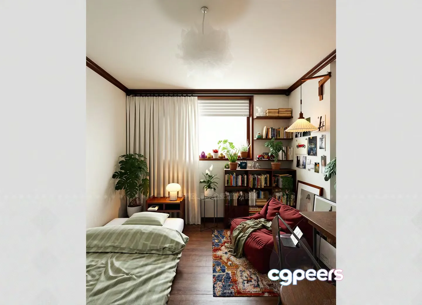 Cozy Bedroom 3D Model – 22842 – VRAY Render