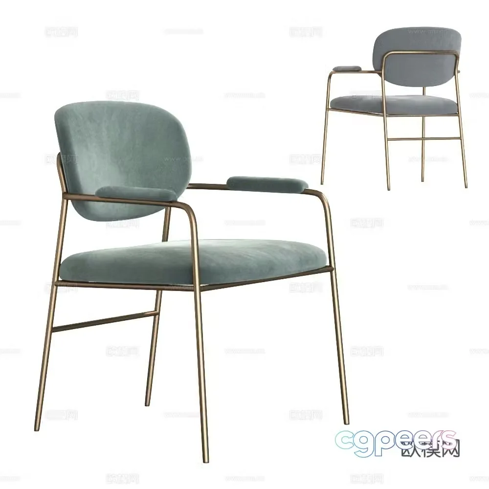 Modern chair single chair 3d model
