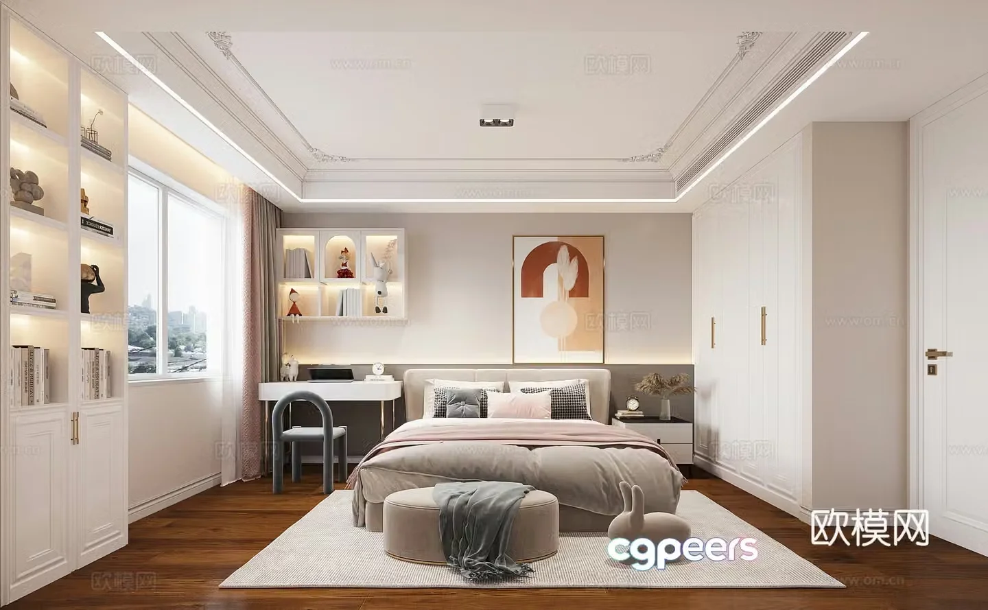 American daughter room 3d model
