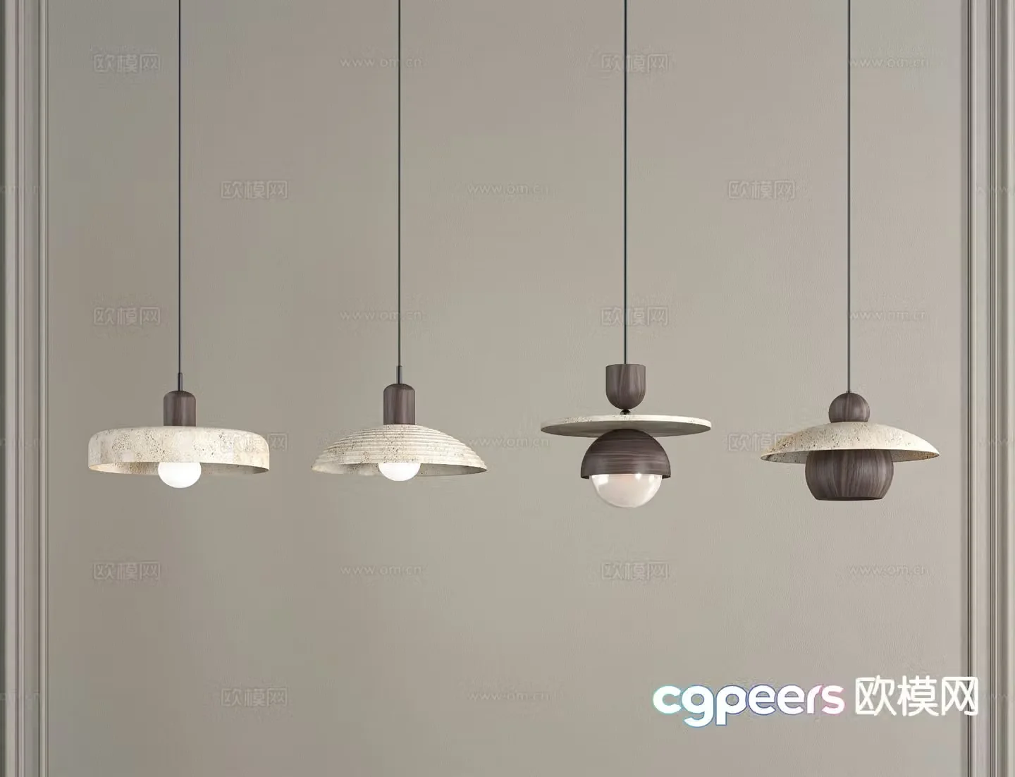 Medieval style chandelier 3d model