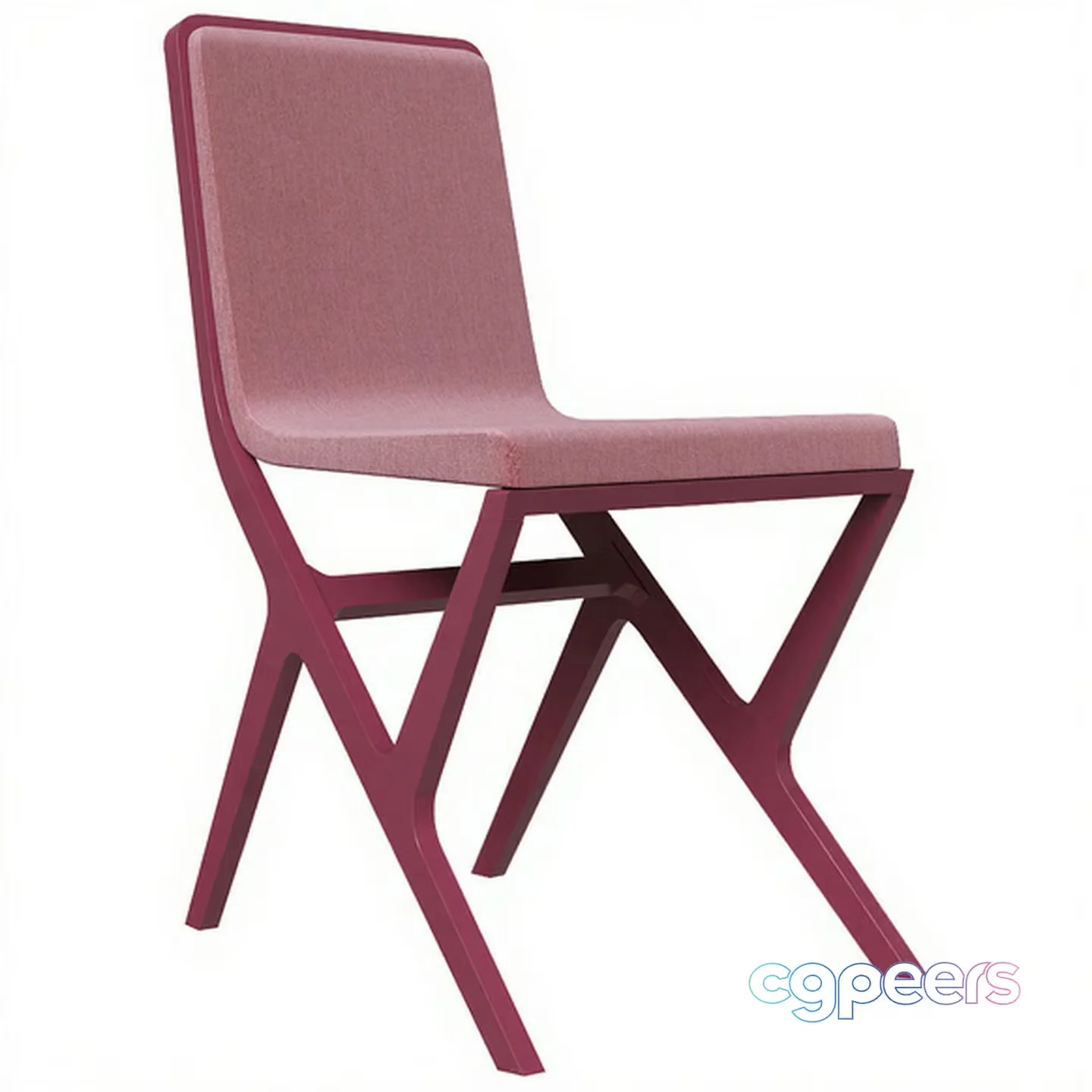Modern Pink Chair 3D Model – 17364 – VRAY Render