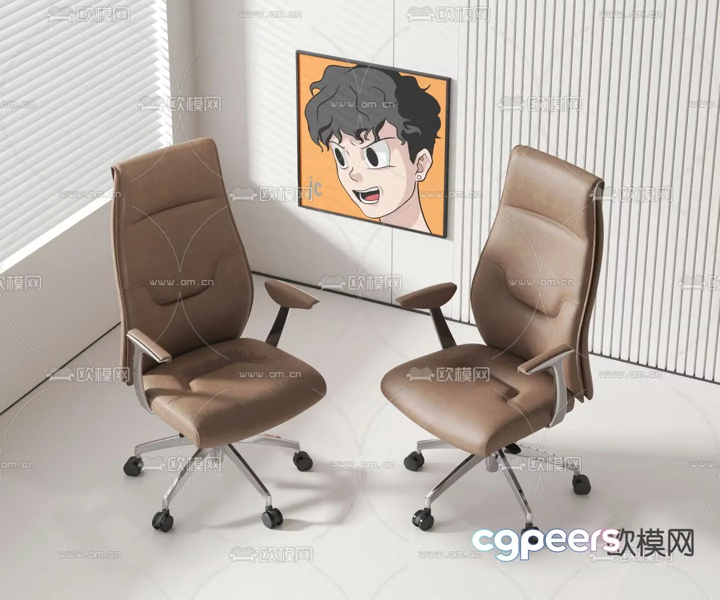 Office chair executive chair conference chair 3d model