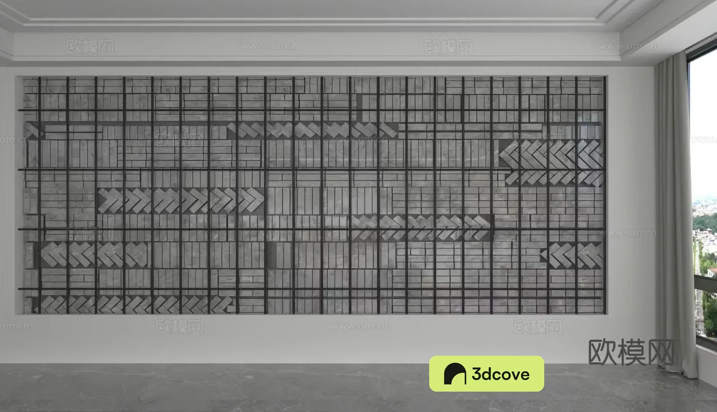 Modern background wall