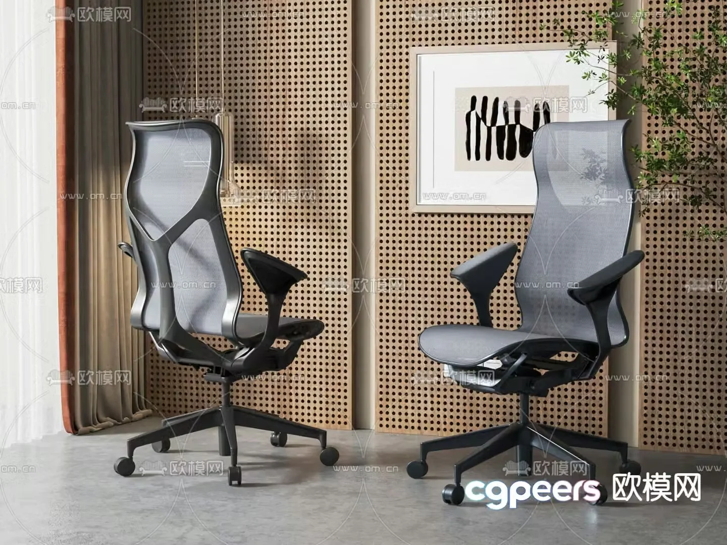 Office chair executive chair boss chair 3d model