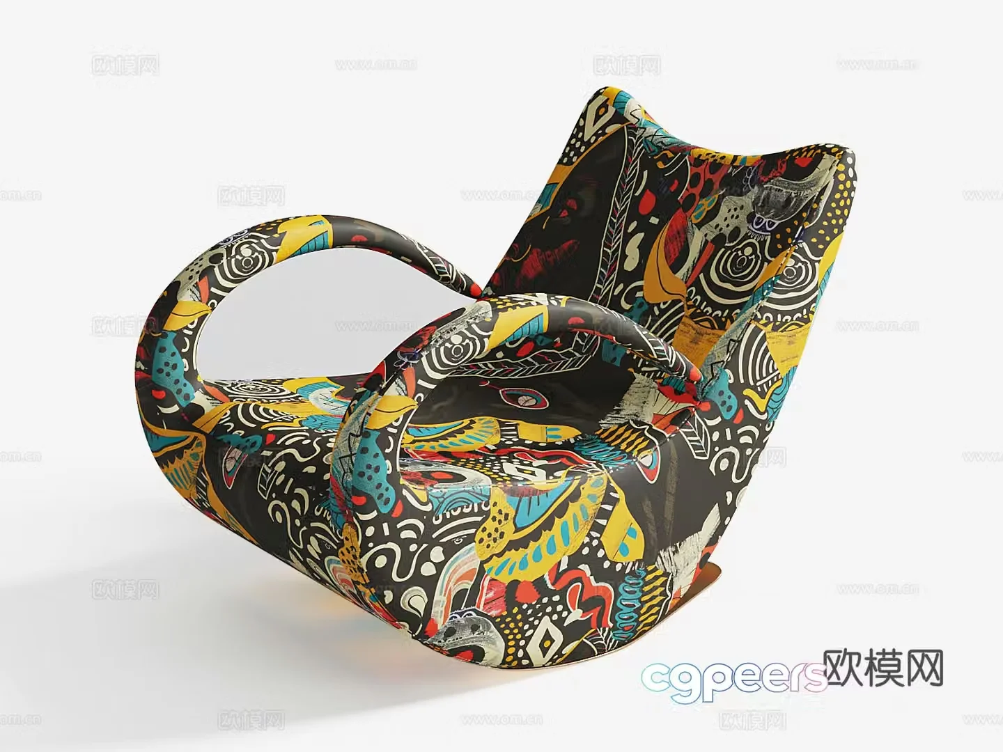 Modern leisure chair 3d model