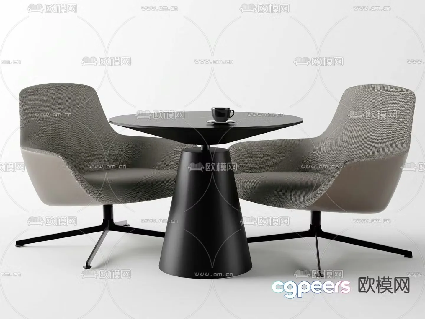 Leisure tables and chairs Negotiation tables and chairs 3d model