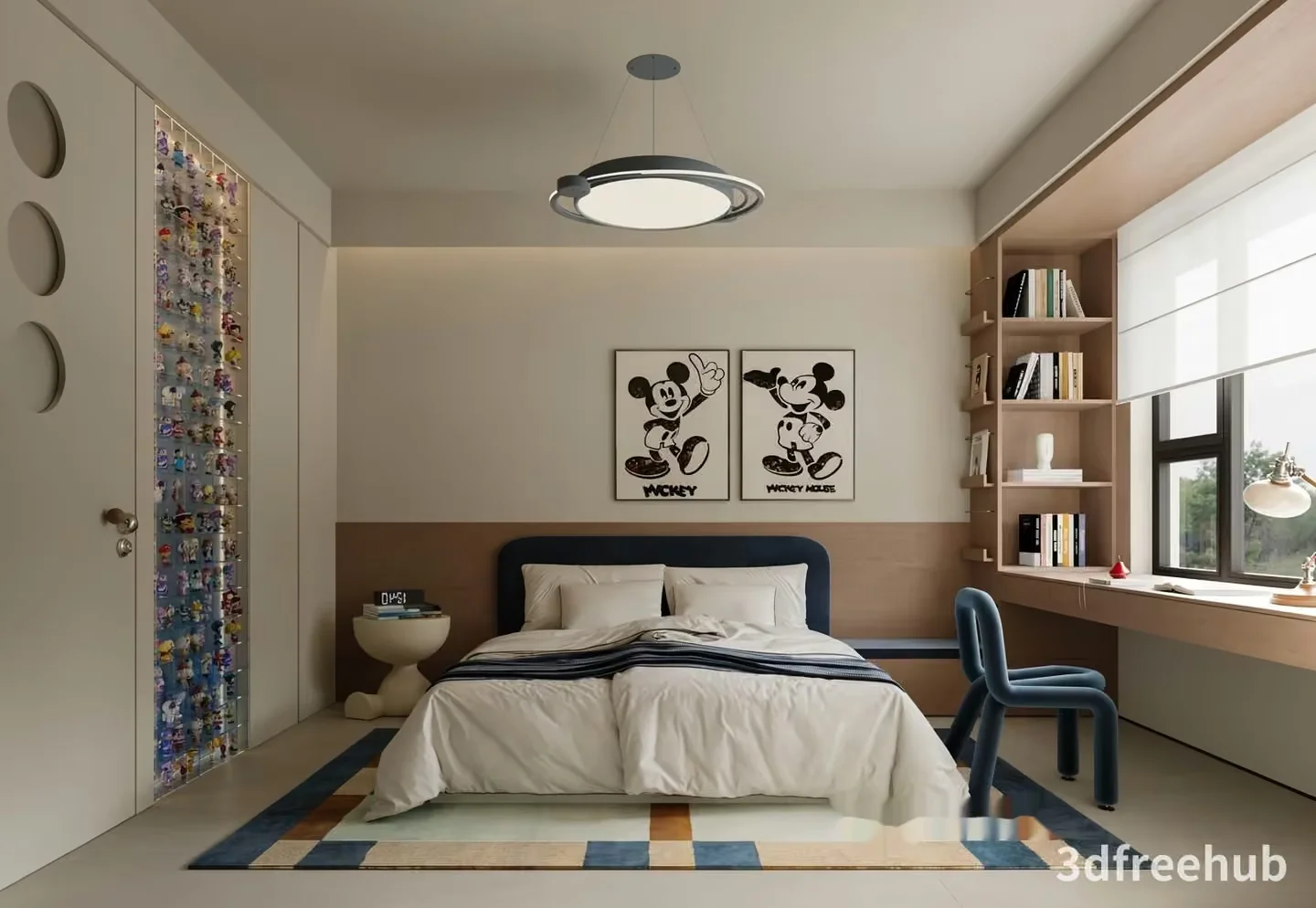 Cozy Bedroom 3D Model – 19631 – VRAY Render