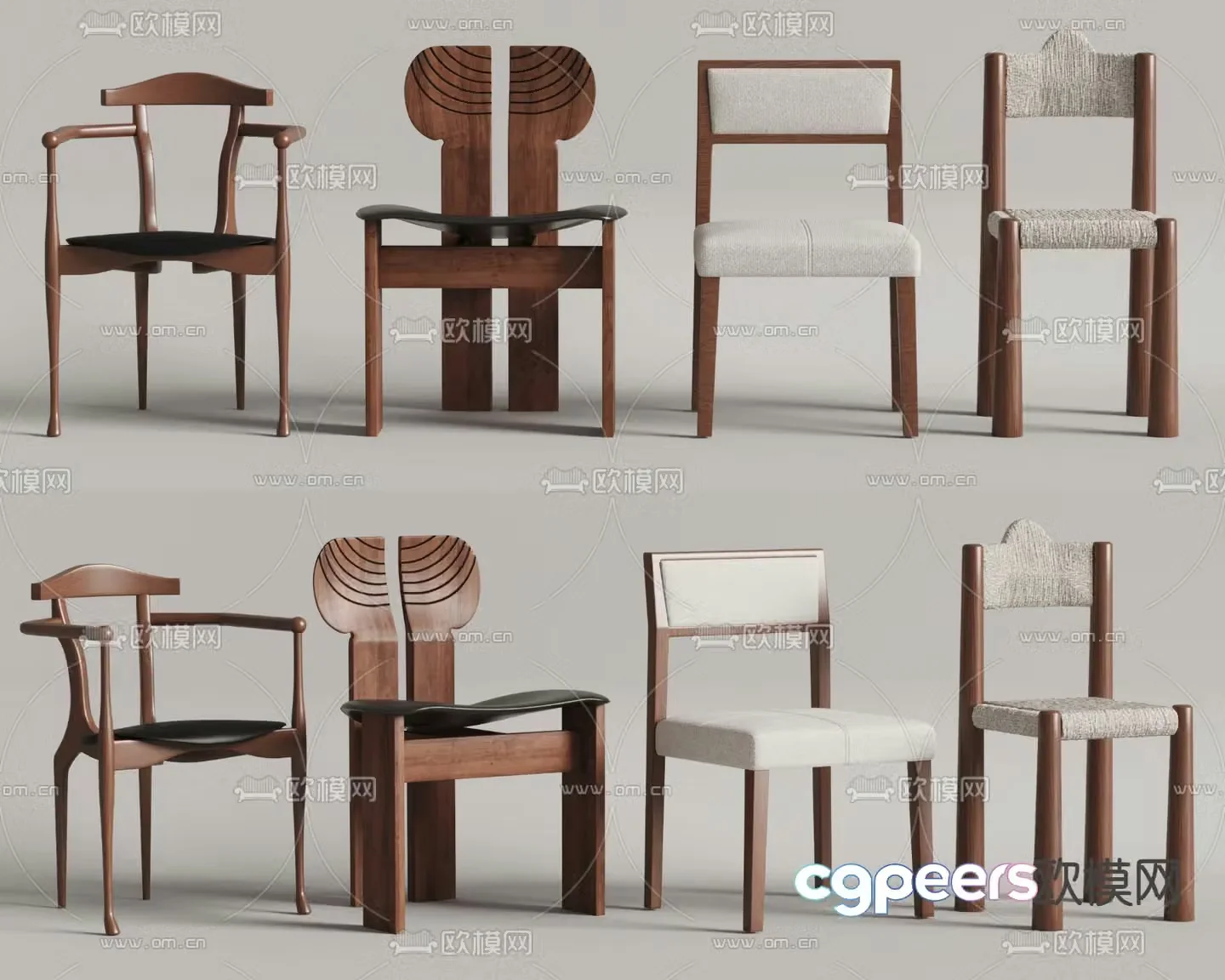 Panton medieval style chair dining chair 3d model