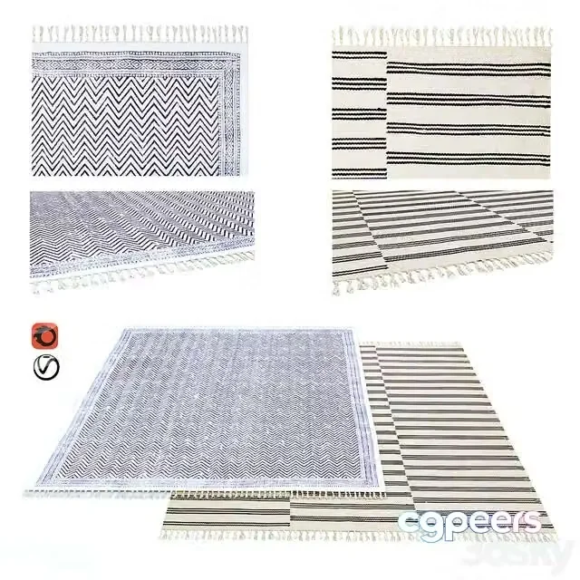 3ds Max Free – Set of carpets ZARA HOME part 5