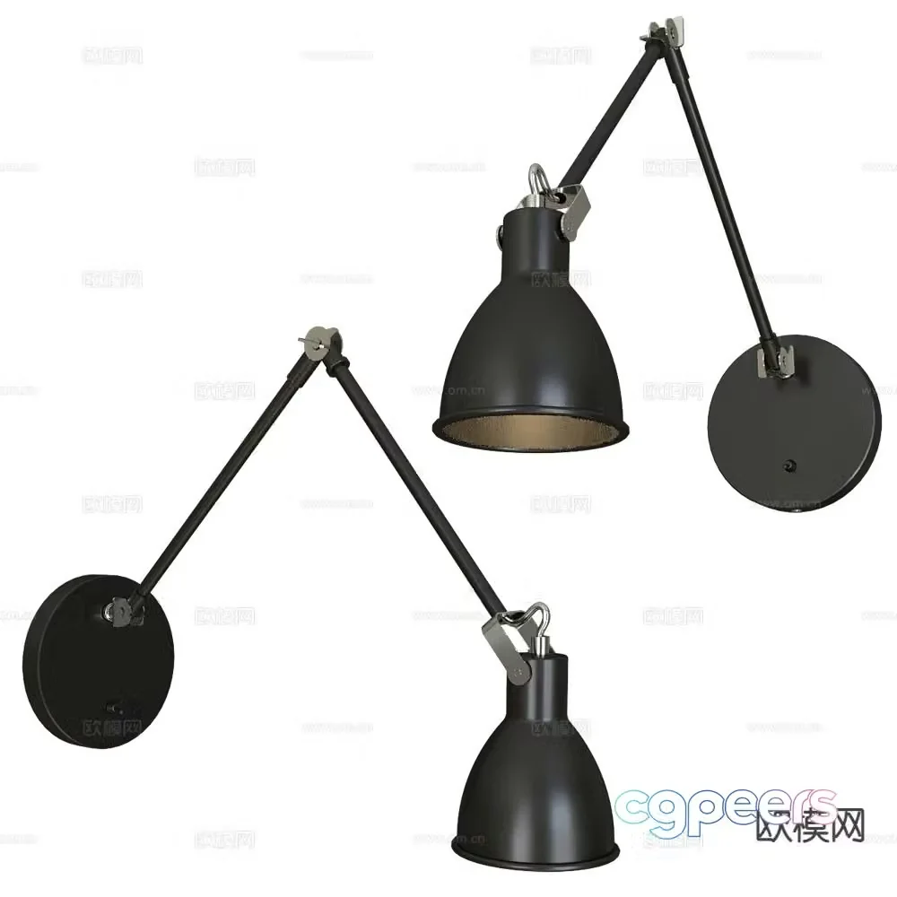 Markslojd minimalist wall light rotating wall light 3d model