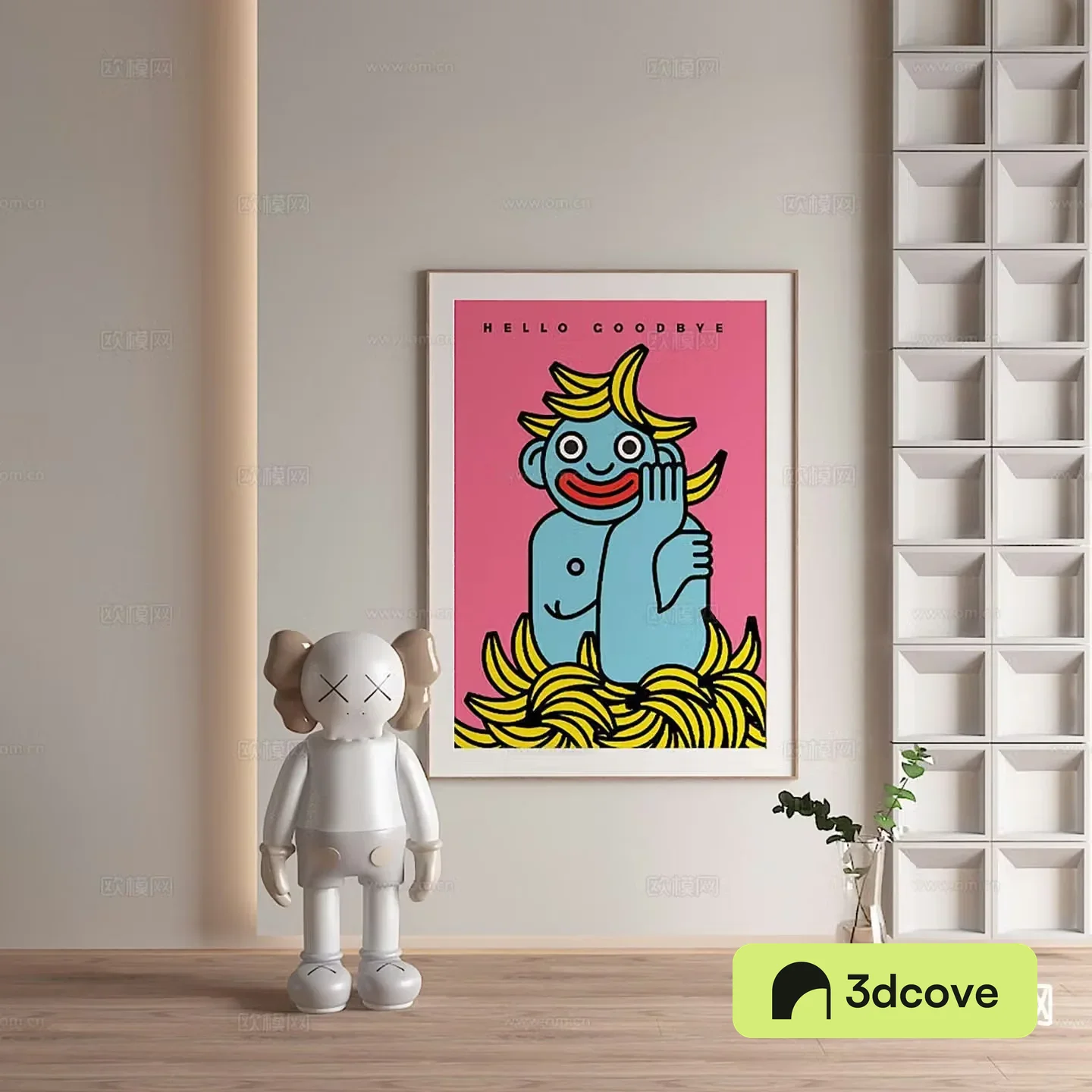 Modern cartoon painting decorative painting