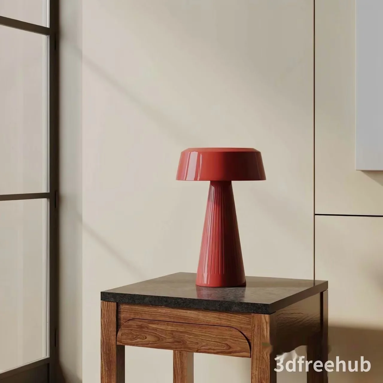 Modern Red Lamp 3D Model – 23557 – VRAY Render