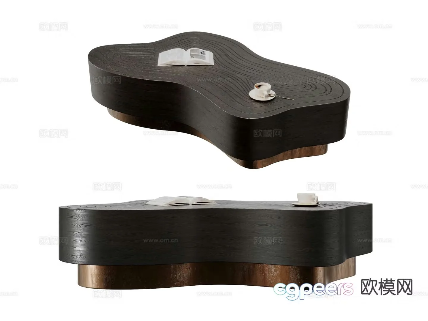 Special shaped coffee table 3d model