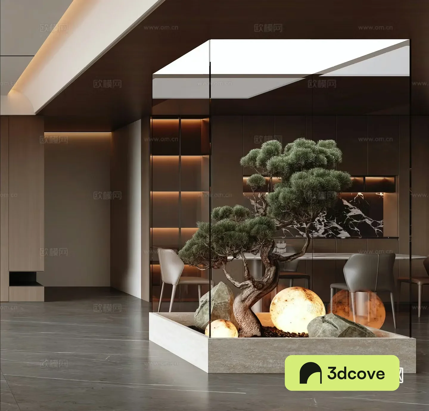 Italian style interior landscaping