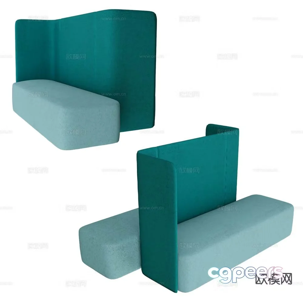 Brunner Italian backrest sofa leisure sofa 3d model