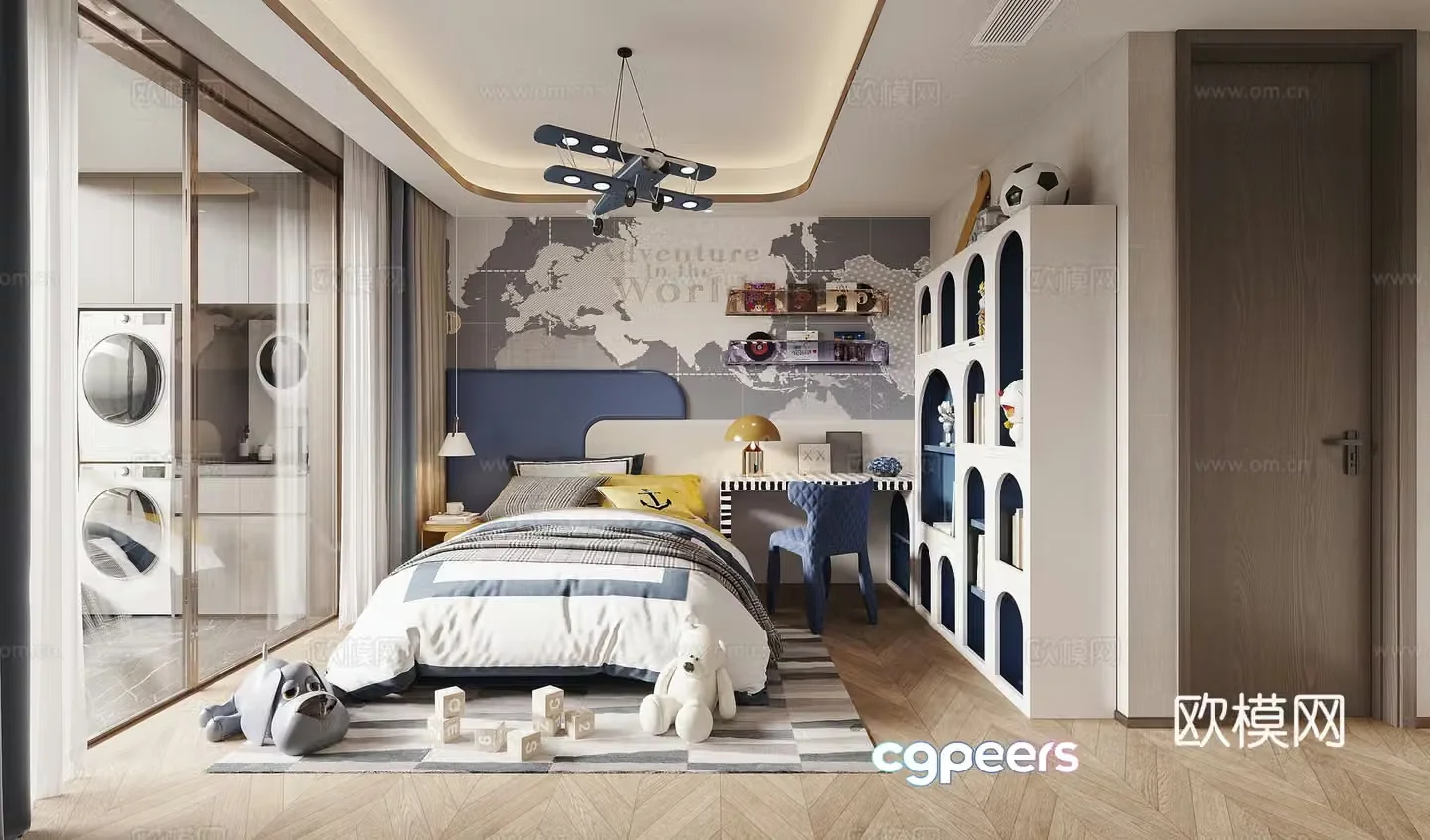 Modern children’s room 3d model